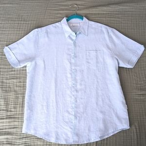 Cubavera Men's One Chest Pocket Short Sleeve Polo Shirt Light Blue - Large
